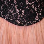Black lace corset