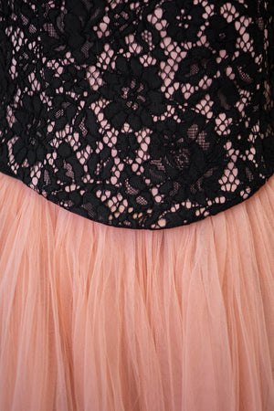 Black lace corset
